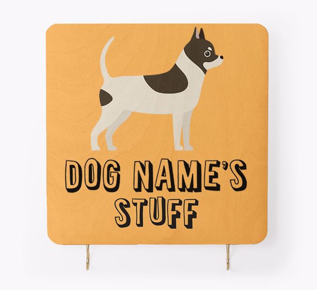 'Dog's Stuff' - Personalised {breedFullName} Lead & Collar Hanger